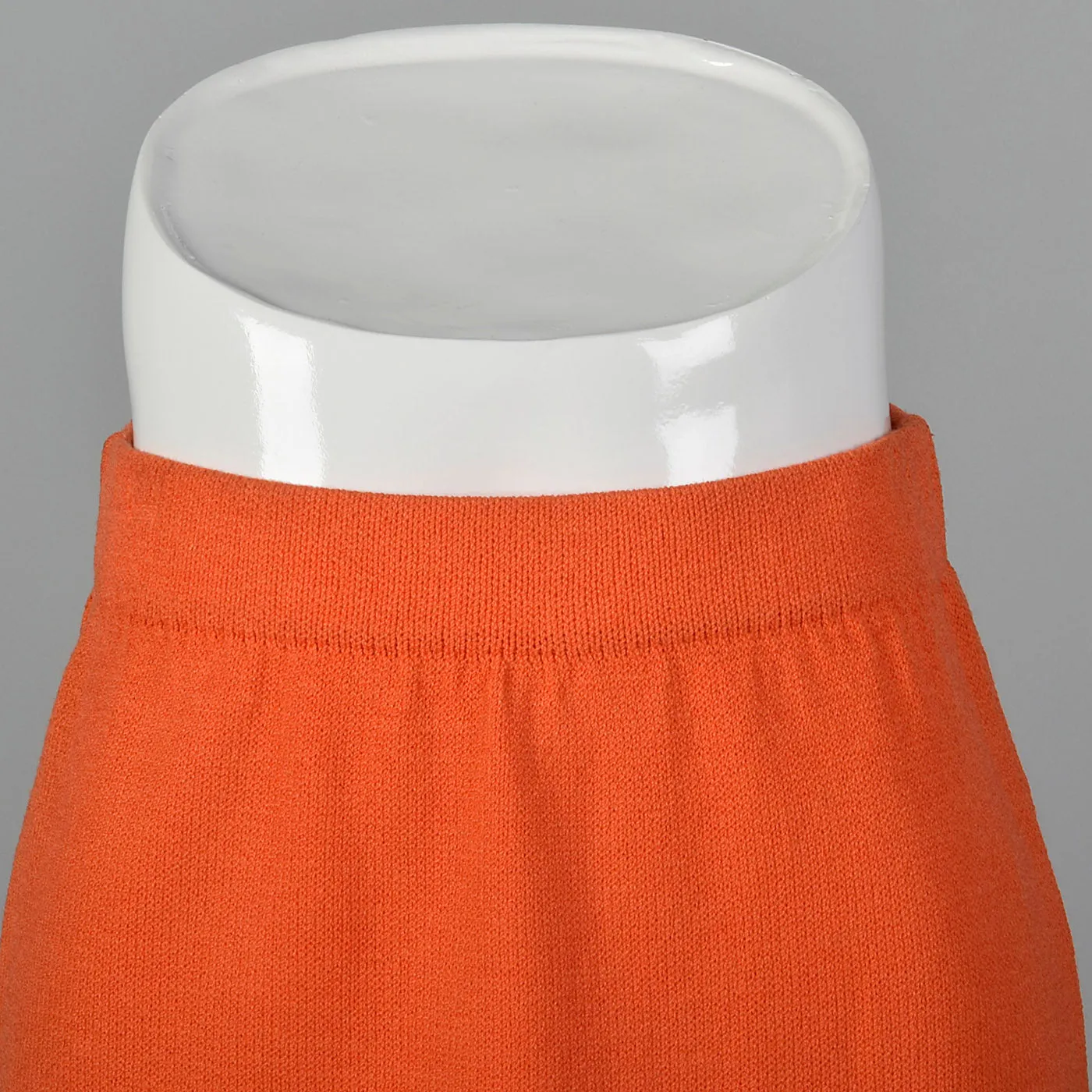 2010s Bright Orange Pencil Skirt