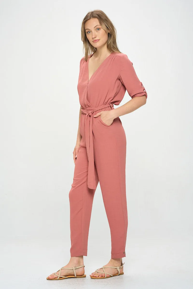 3/4 SLEEVE PANTSUIT