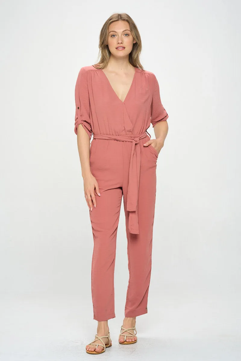 3/4 SLEEVE PANTSUIT