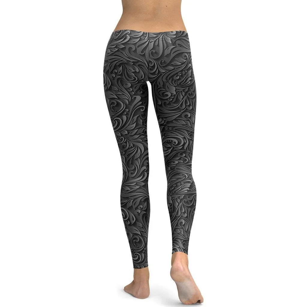 3D Art Deco Leggings