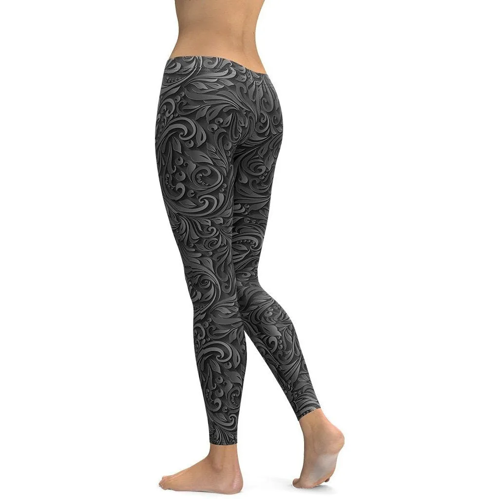 3D Art Deco Leggings