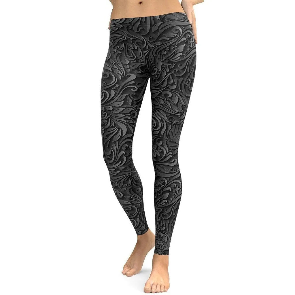 3D Art Deco Leggings