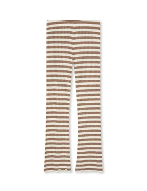 5x5 Classic Stripe Lala Leggings, Tiger's Eye/Vanilla Ice