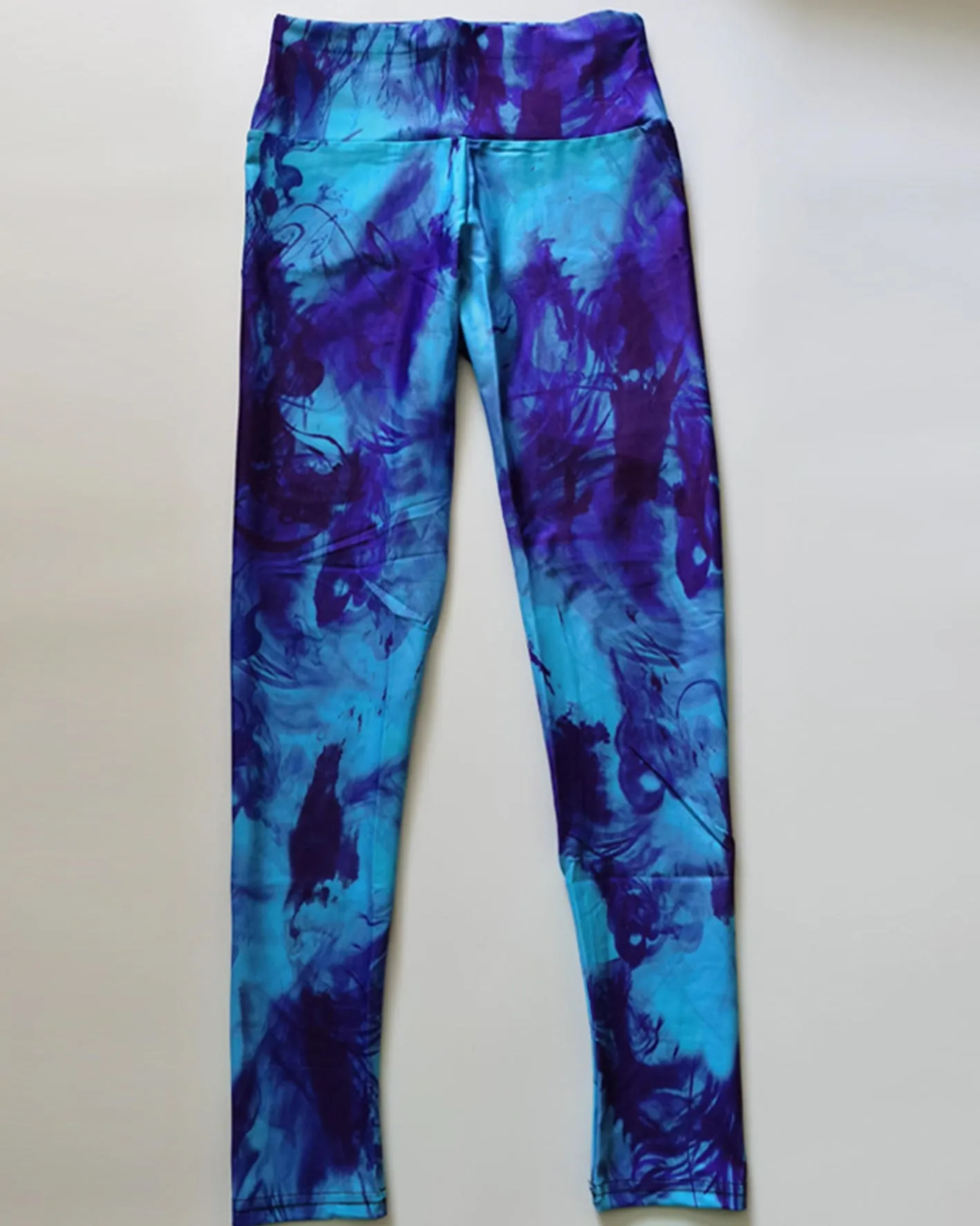 Abstract Tie-Dye High-Waisted Quick-Drying Yoga Pants