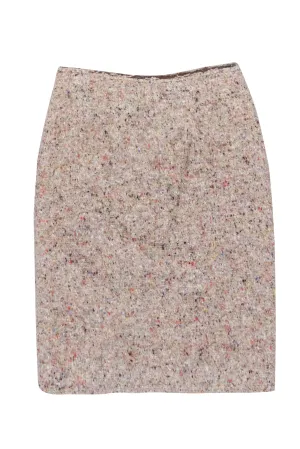 Acne Studios - Beige Multicolor Tweed Pencil Skirt Sz 4