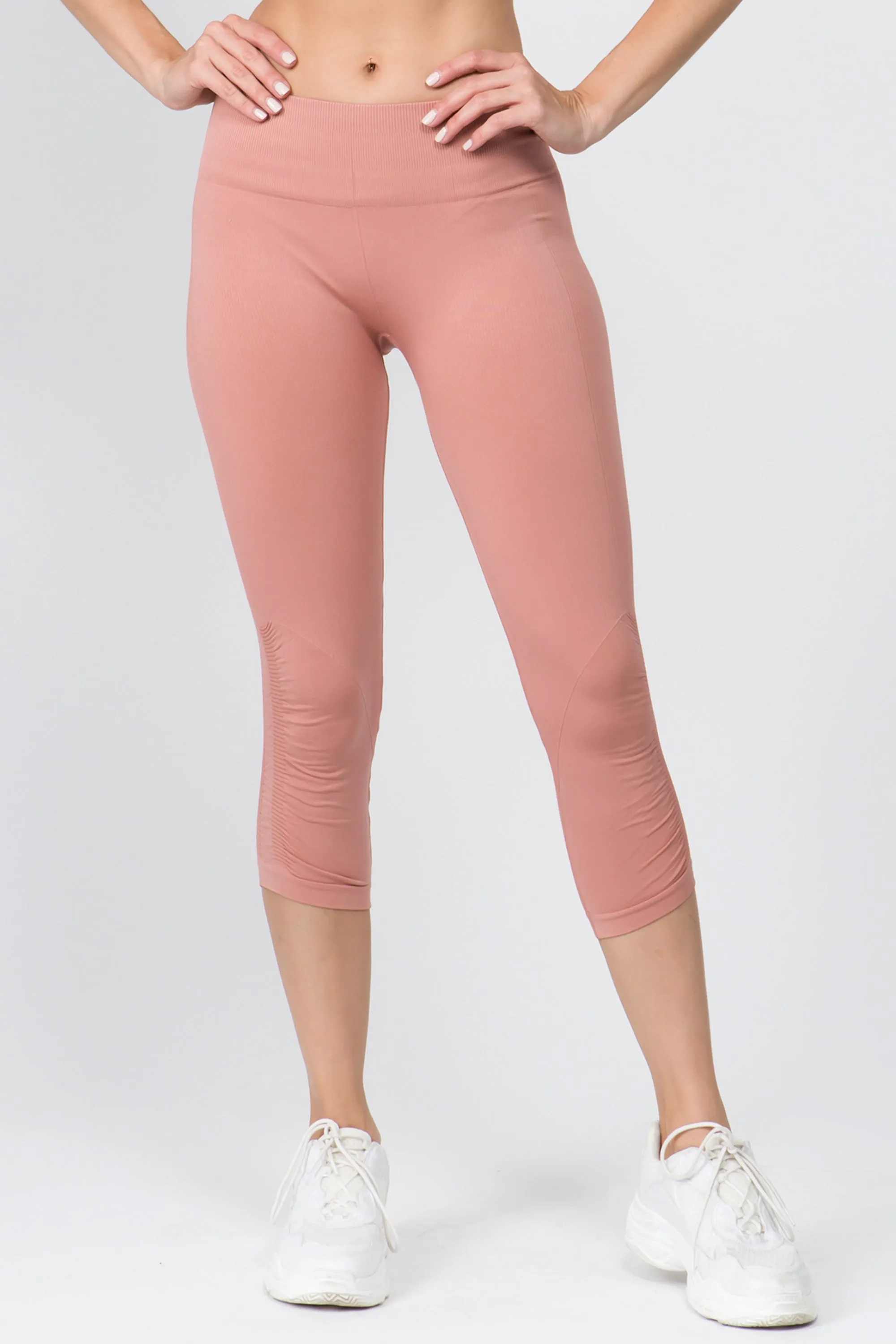 Active Mid Rise Cropped Cinch Detail Legging