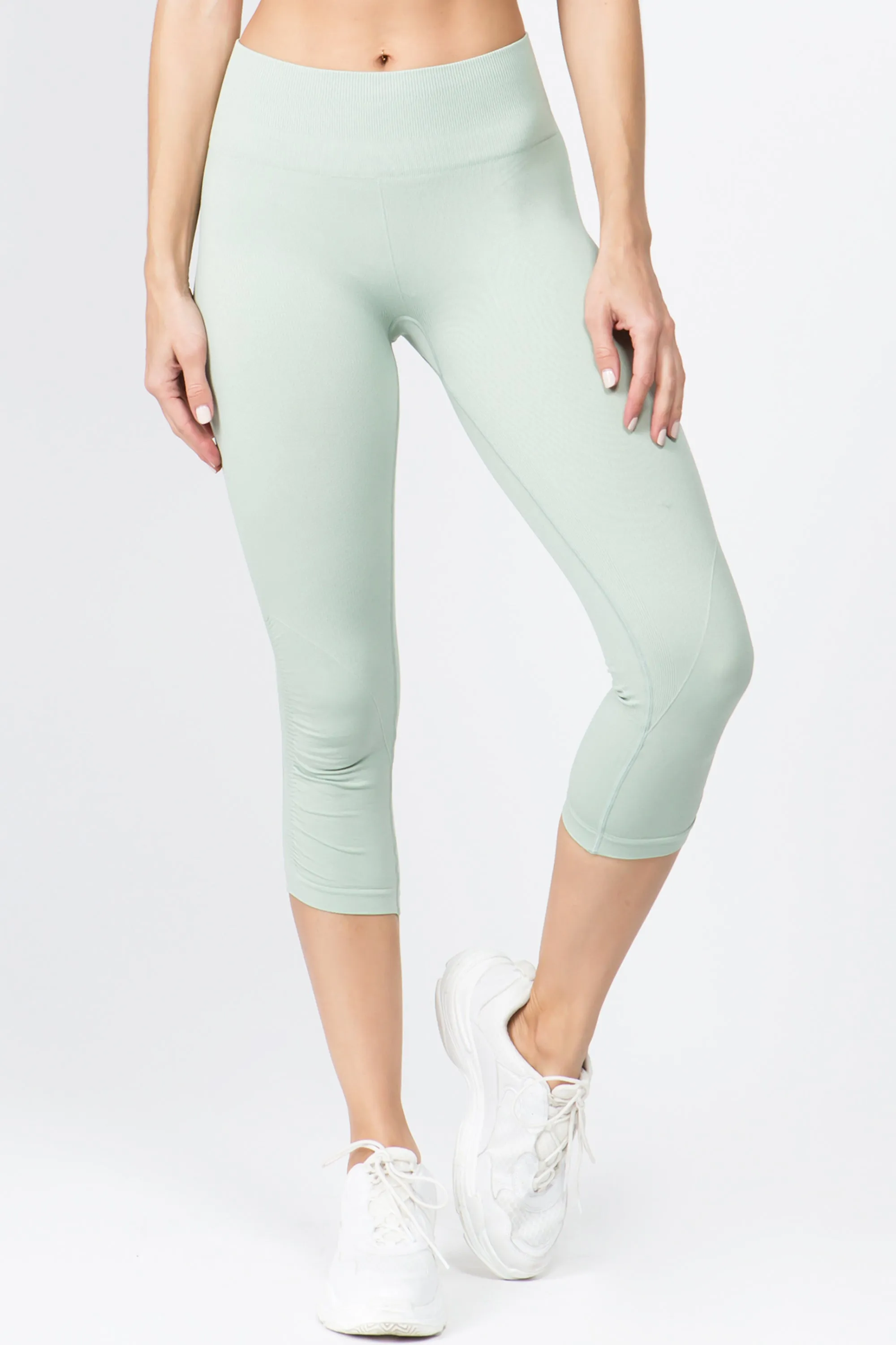 Active Mid Rise Cropped Cinch Detail Legging