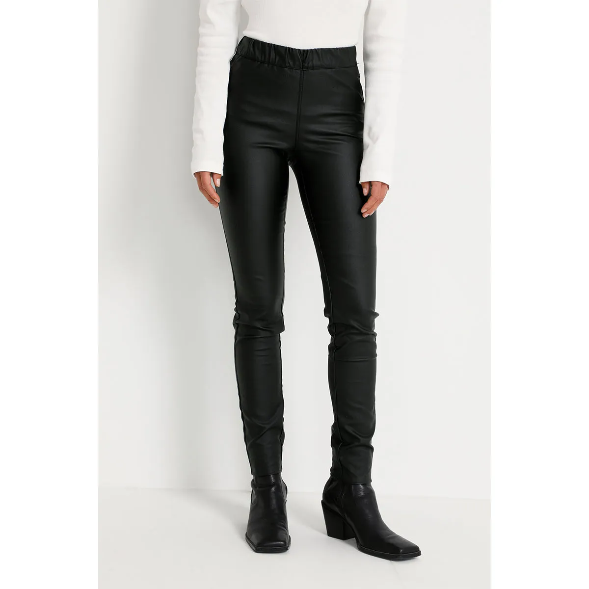 Ada coated jegging black (Levering 3-4 hverdage)