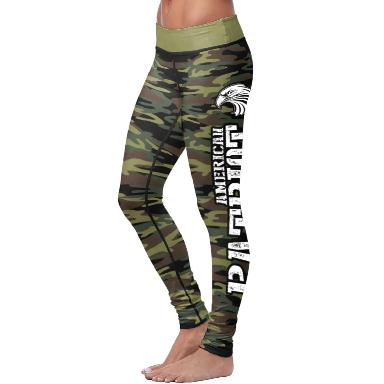 American Patriot Green Camo Leggings