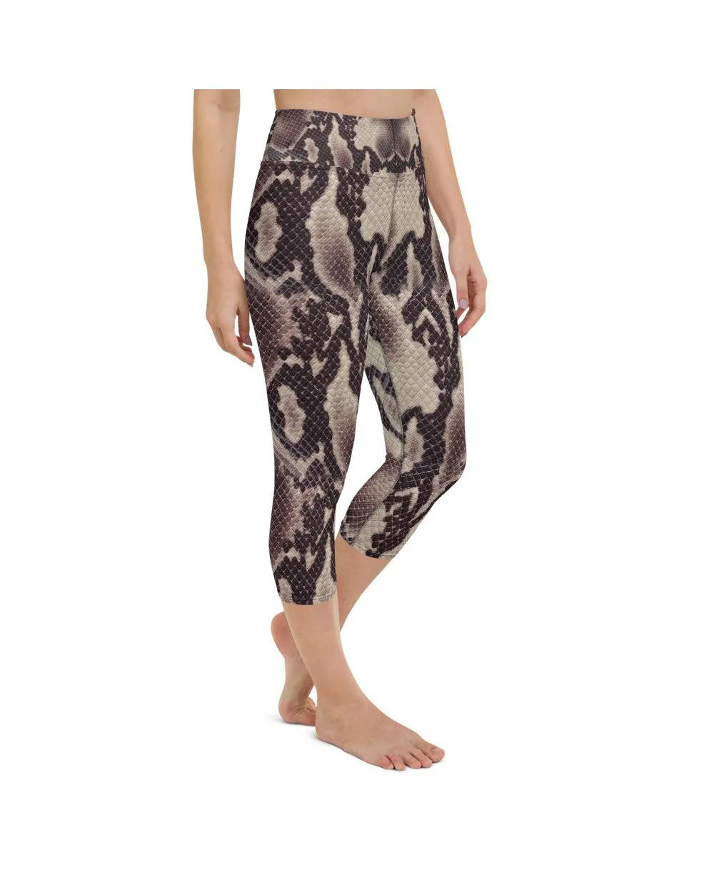 Anaconda Snake Skin Yoga Capris