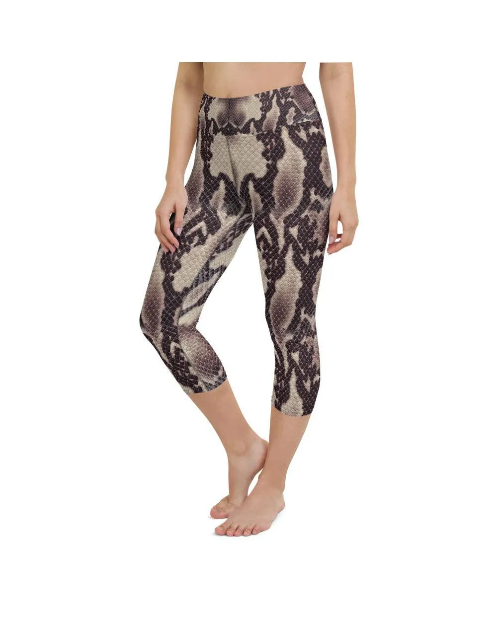 Anaconda Snake Skin Yoga Capris