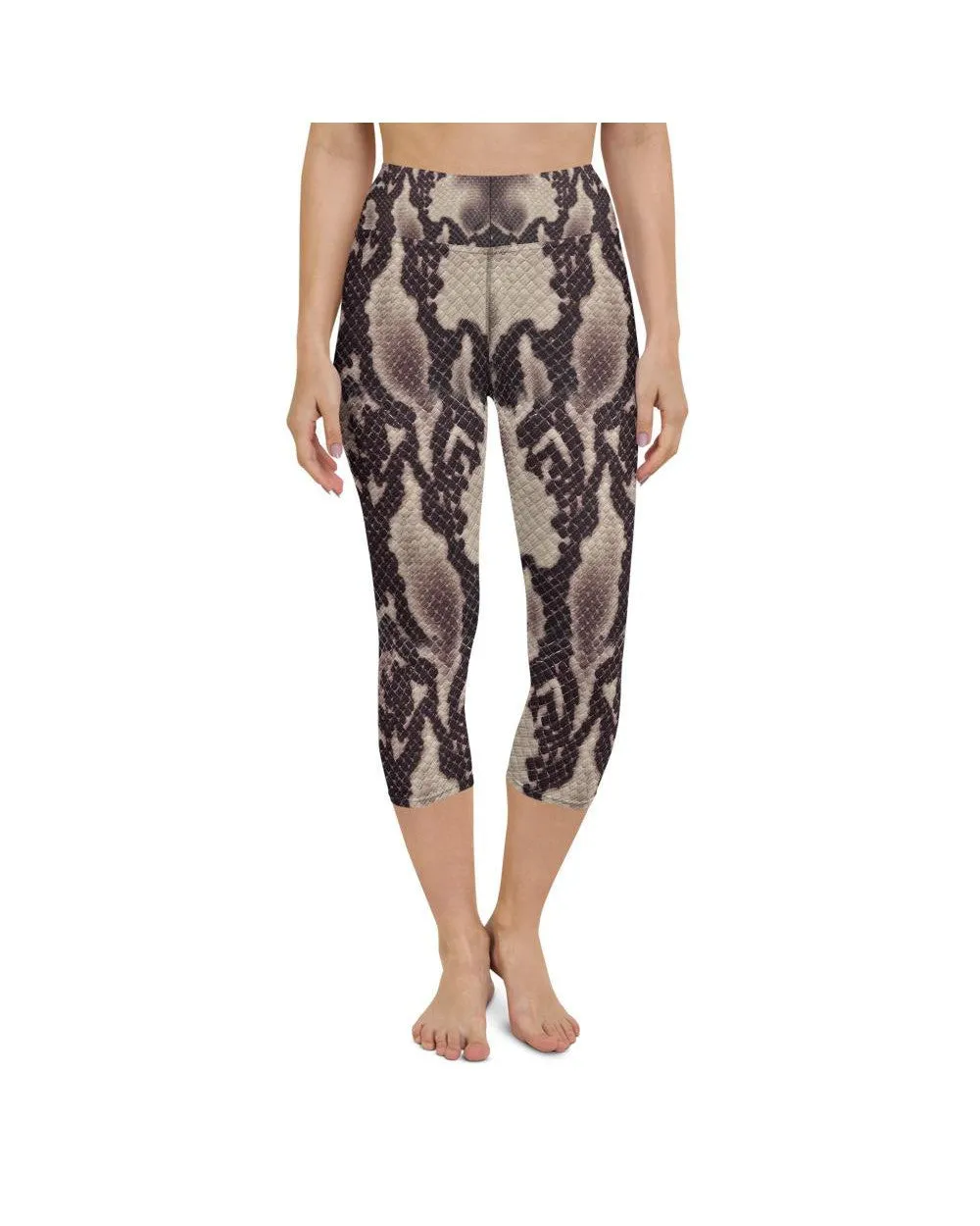 Anaconda Snake Skin Yoga Capris