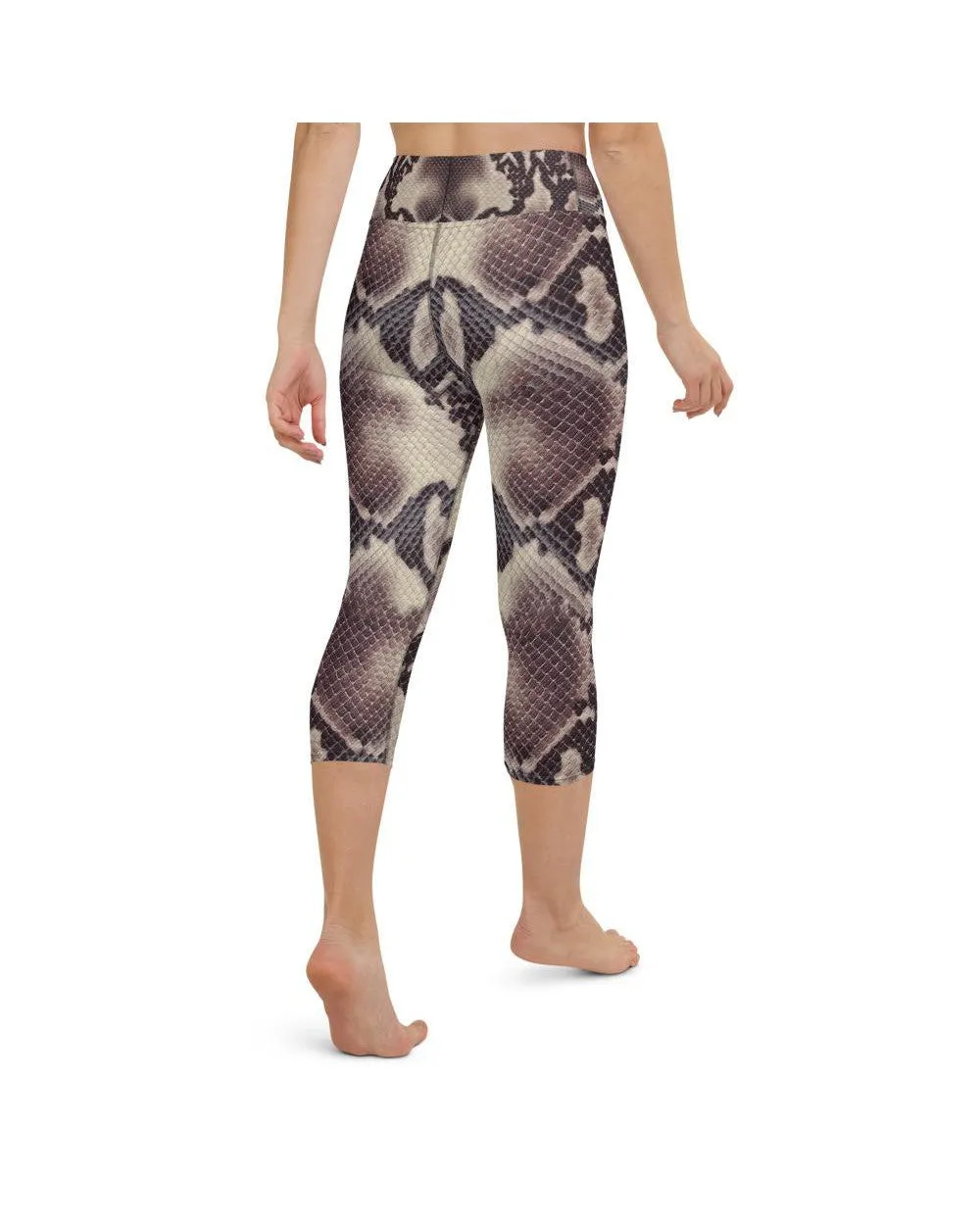 Anaconda Snake Skin Yoga Capris