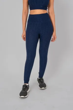 Anti Cellulite Women's Leggings - Navy Blue