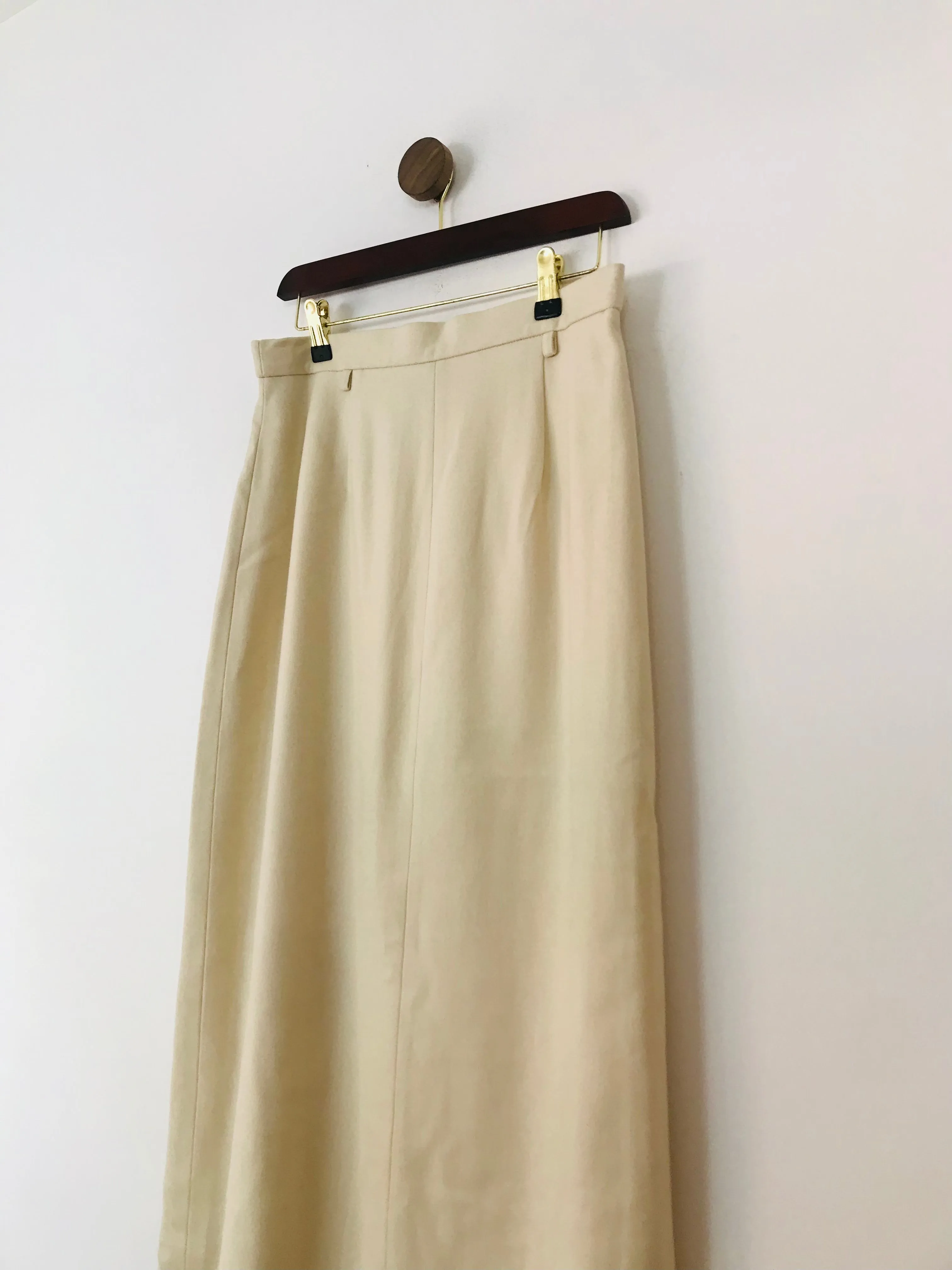 Apriori Women's Wool Blend Maxi Pencil Skirt NWT | UK14 | Beige