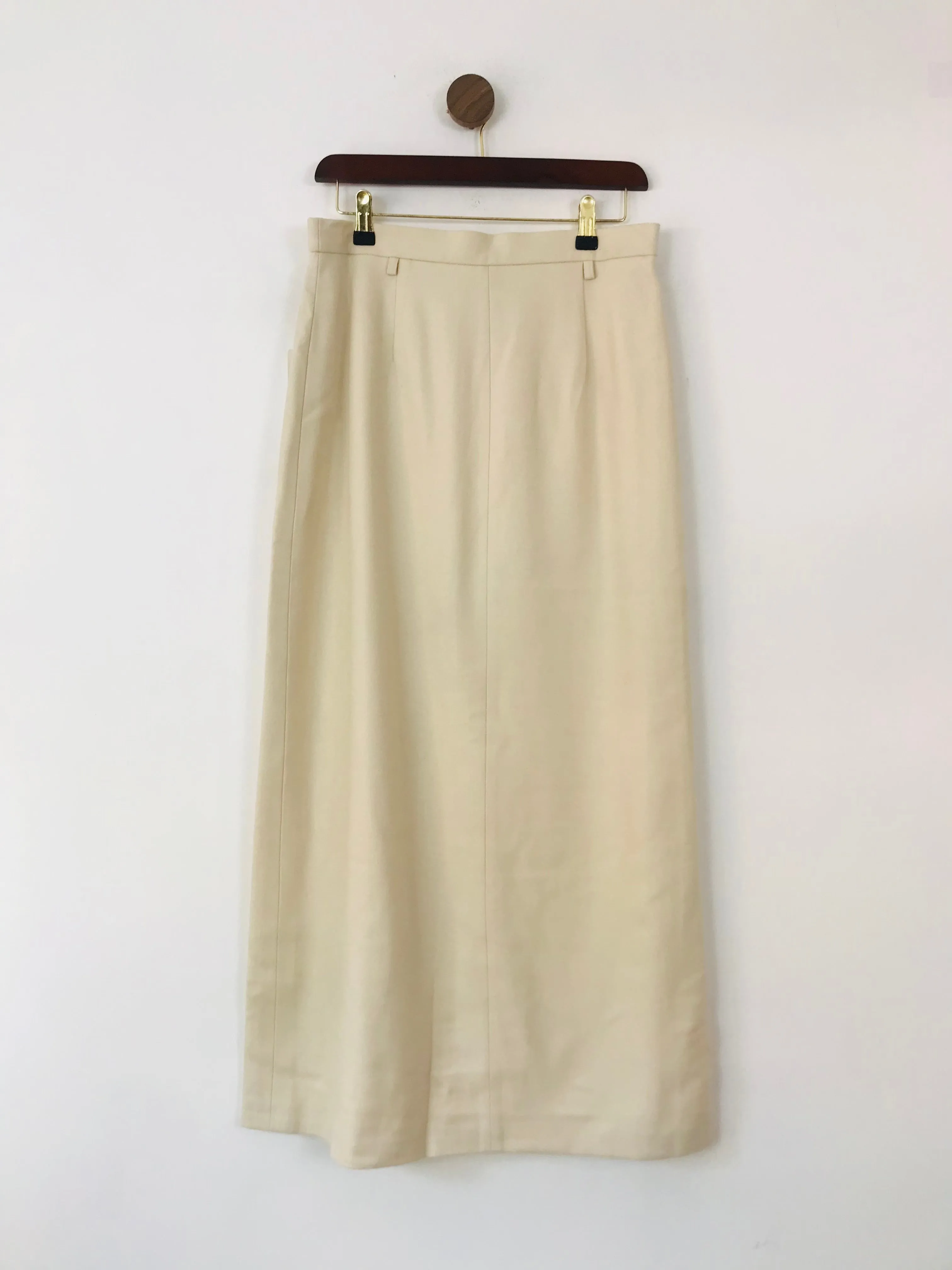 Apriori Women's Wool Blend Maxi Pencil Skirt NWT | UK14 | Beige