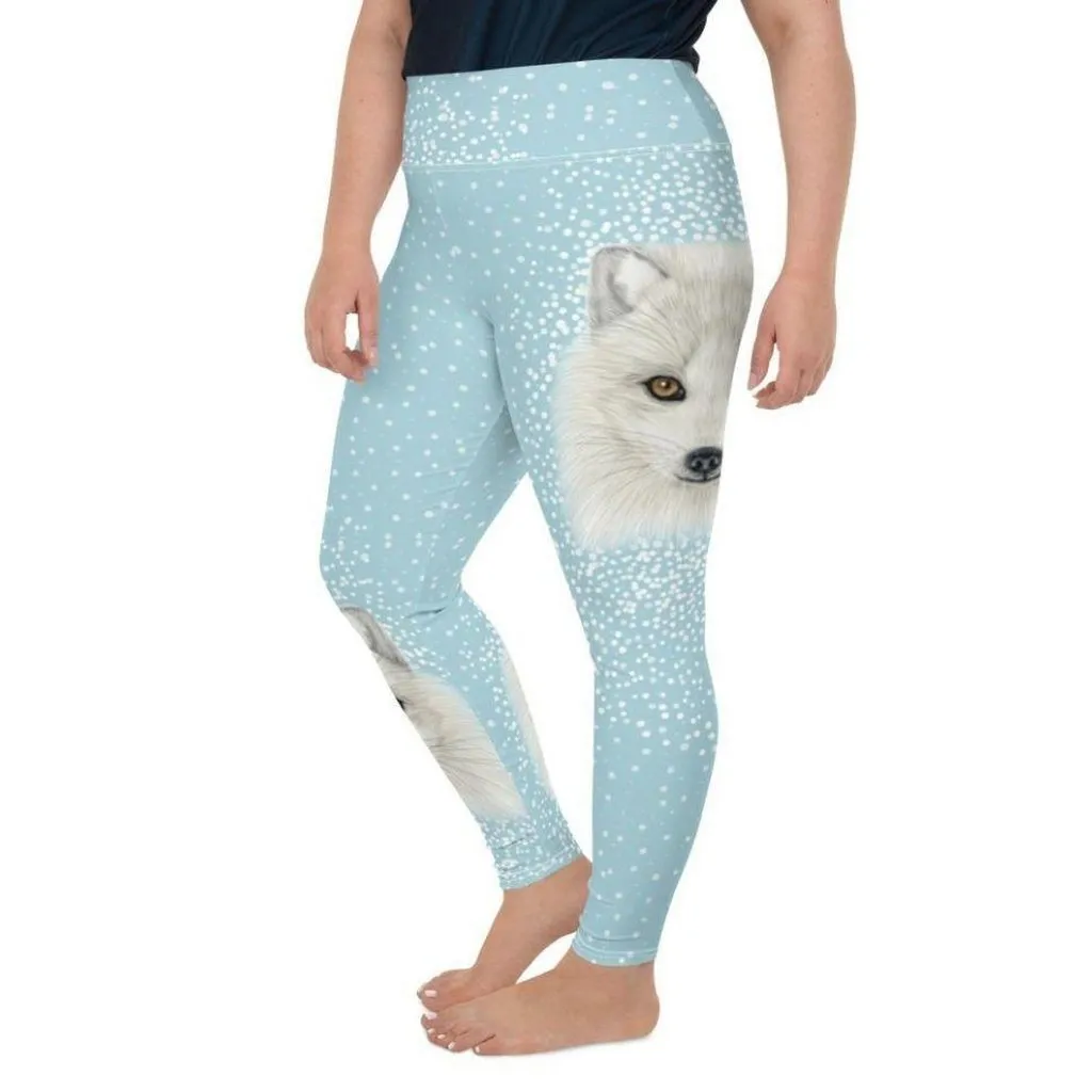 Arctic Fox Dog Plus Size Leggings