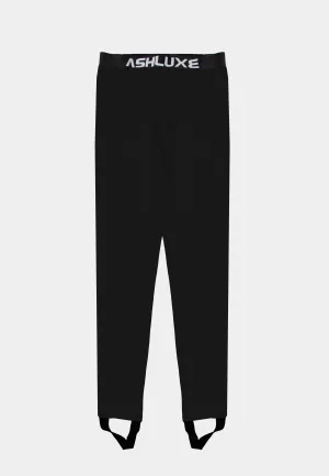 Ashluxe Paradise Premium Stirrup Leggings Black