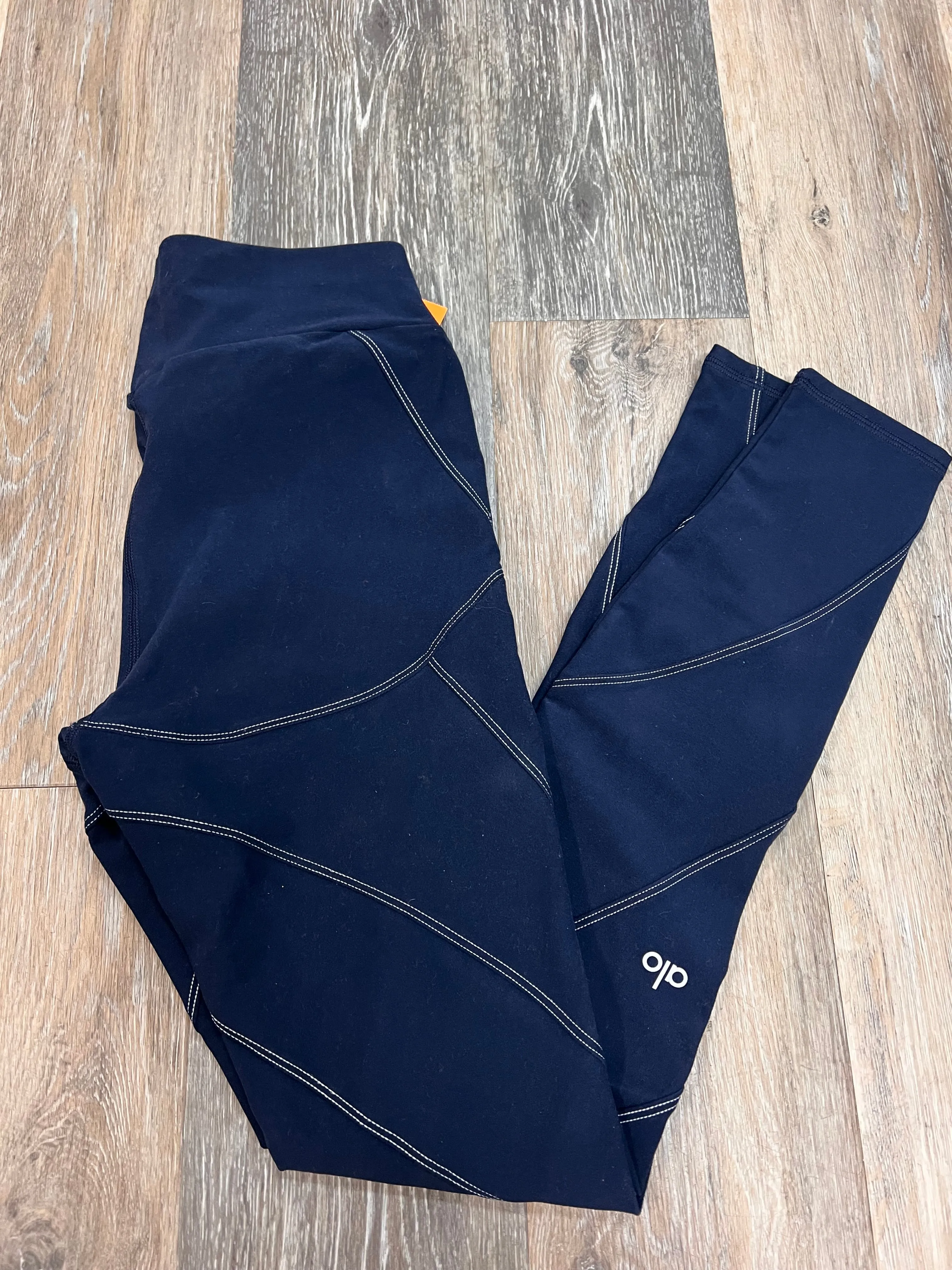 Athletic Leggings By Alo In Navy, Size: S