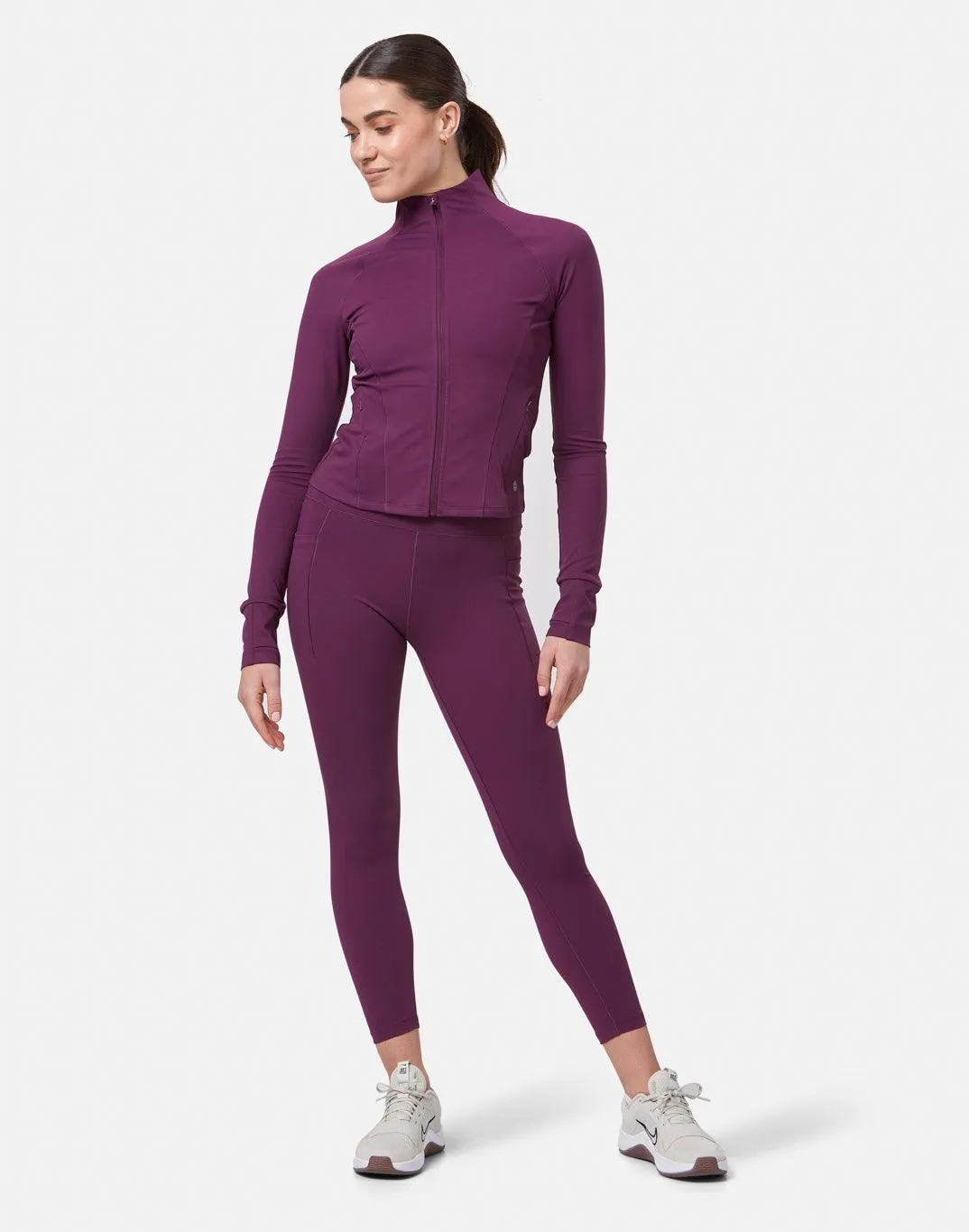 Aurora 7/8 Pocket Legging in Sangria