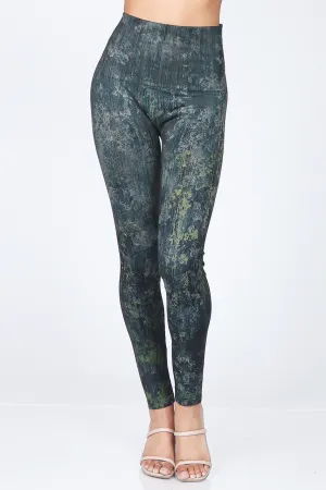 B4292FM High Waist Full Length Rosemary Abstract Legging