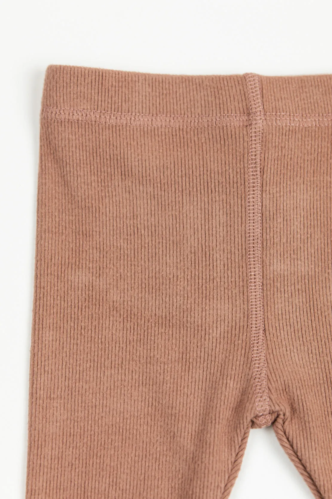 Babysprouts Ribbed Leggings | Pale Brick