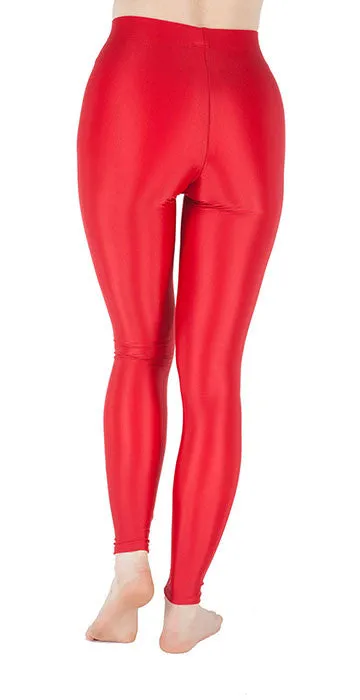 Basic Red Spandex Leggings