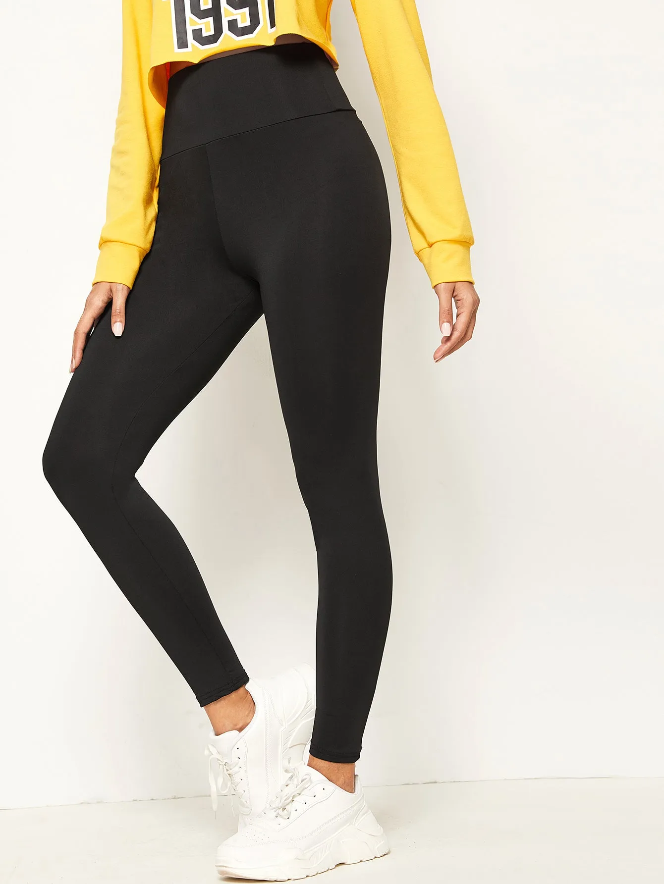 Basics Plain Long Women Leggings