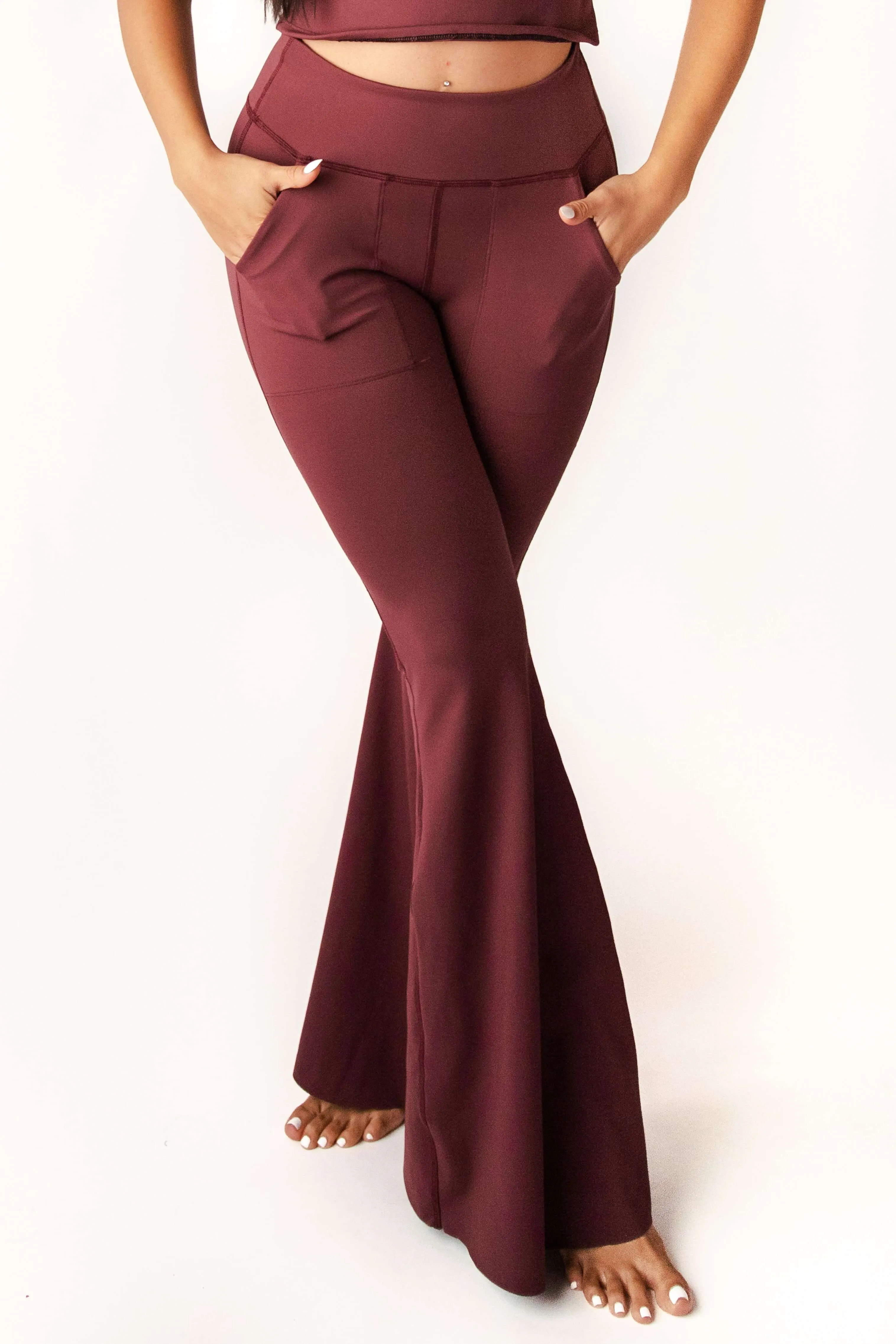 Bell Bottoms 2.0 in Maroon