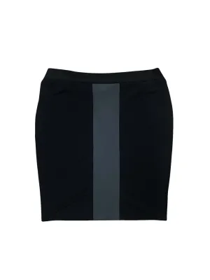 Black & Grey Pencil Swim Skirt