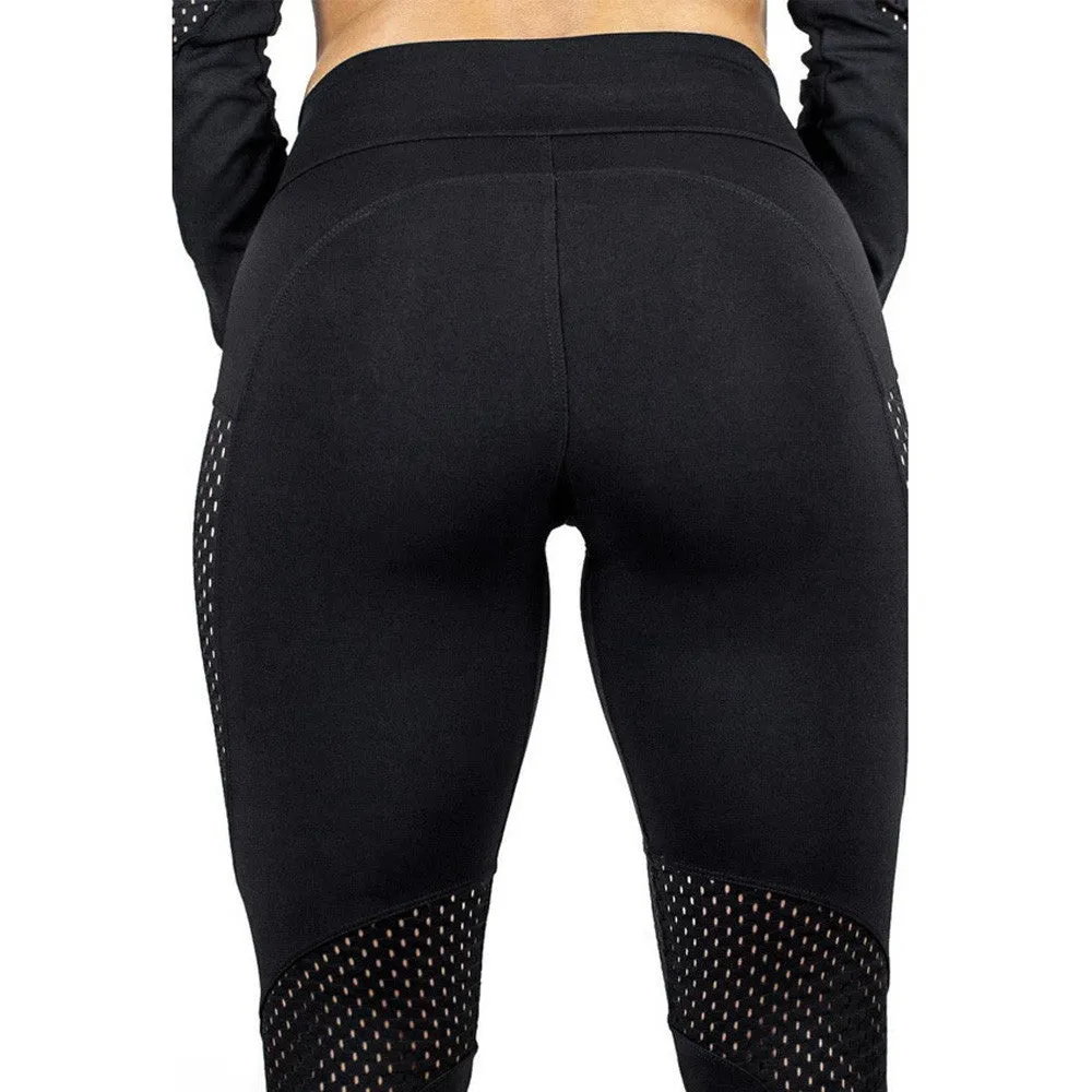 Black Mesh Breath Easy Leggings