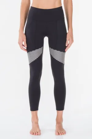 Black   Stripe | Moana Activewear Leggings