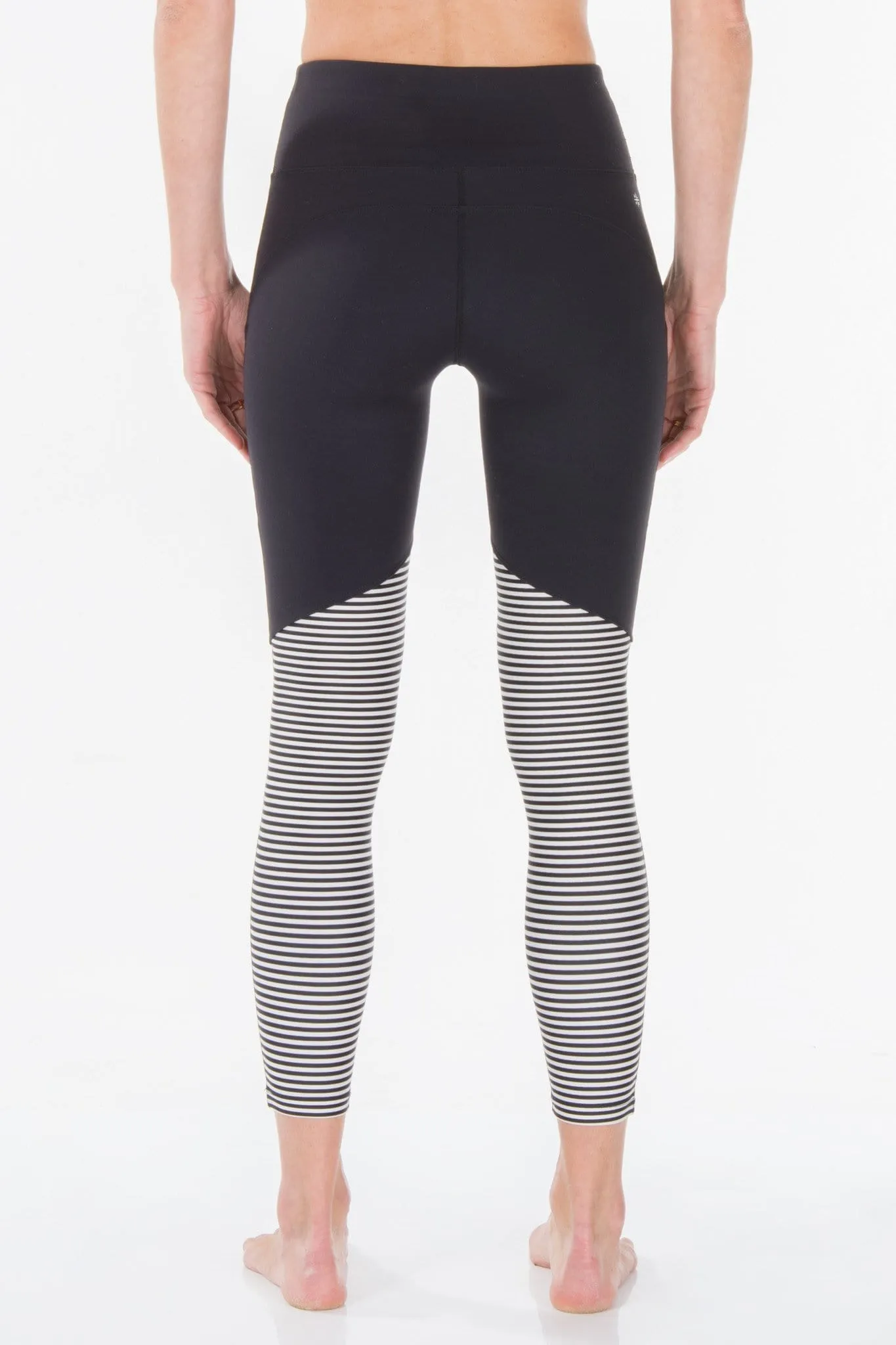 Black   Stripe | Moana Activewear Leggings