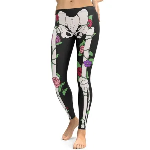 Blooming Skeleton Leggings