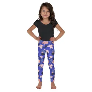 Blue Floral Kid's Leggings