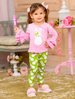 Blushing Bunny Ruffle Legging Set