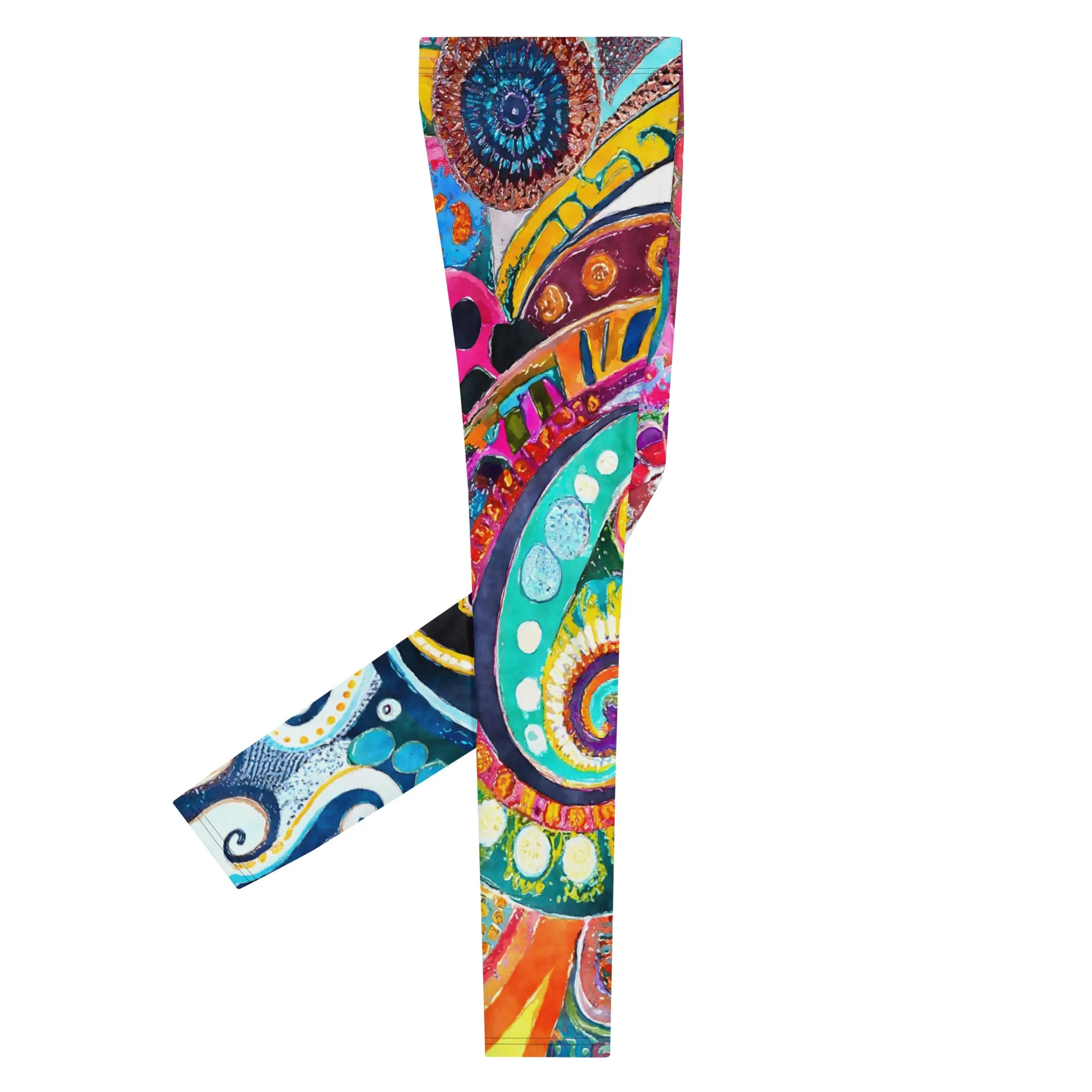 Boho Mandala Men’s Leggings – Colorful, Artistic, and Uniquely Intricate