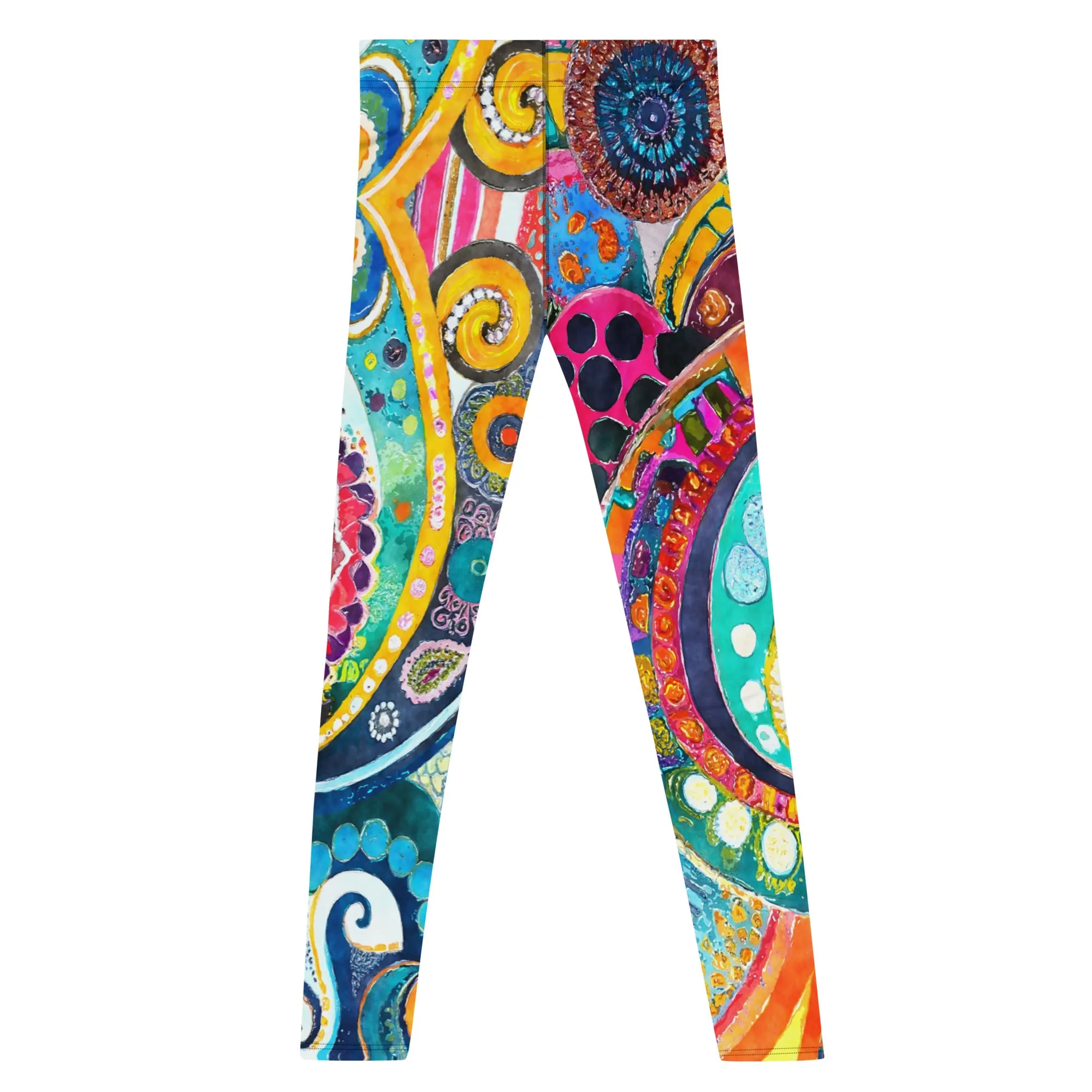 Boho Mandala Men’s Leggings – Colorful, Artistic, and Uniquely Intricate