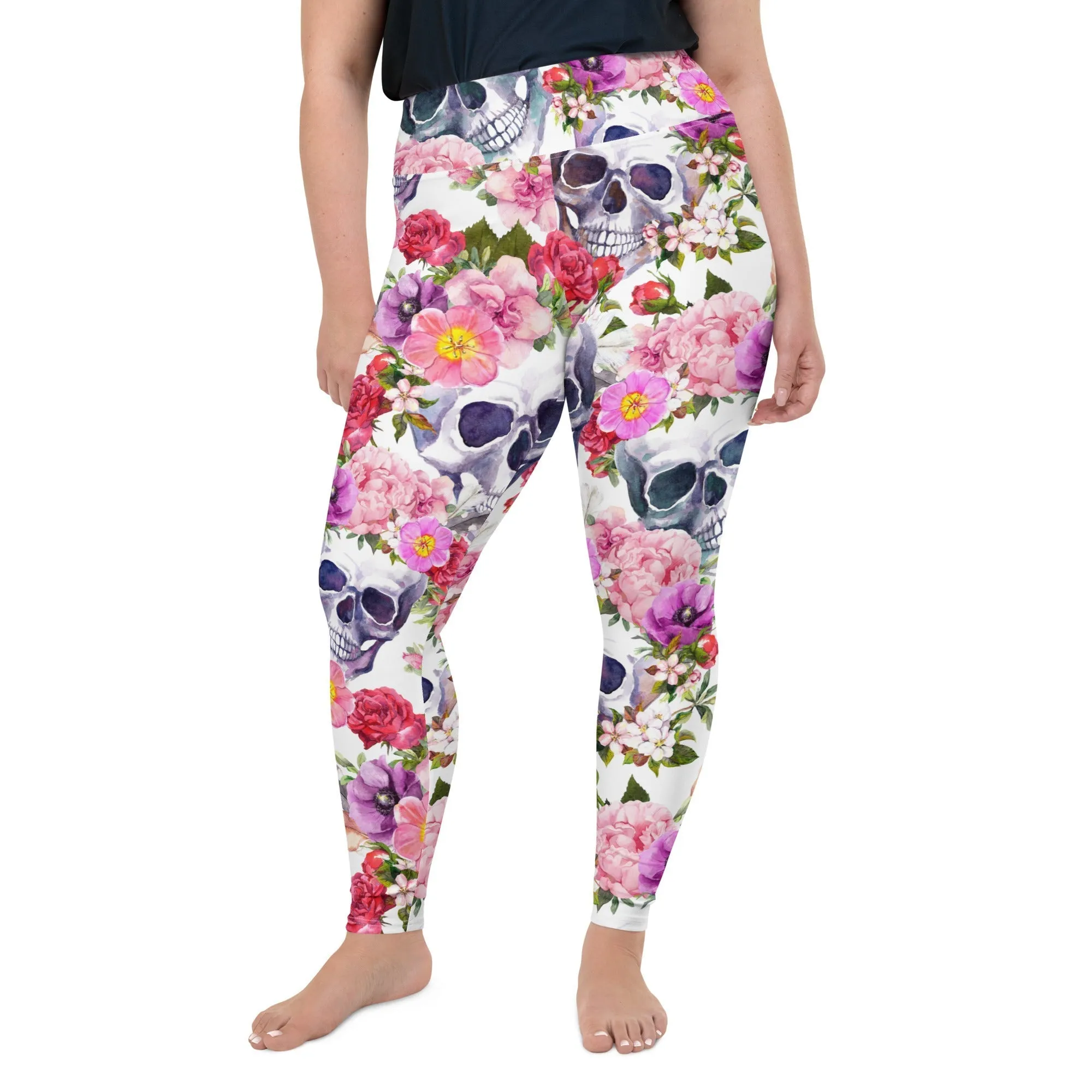 Boho Skull Plus Size Leggings