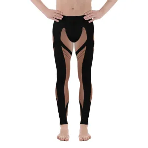 Bold Naked Leg Print Men's Leggings