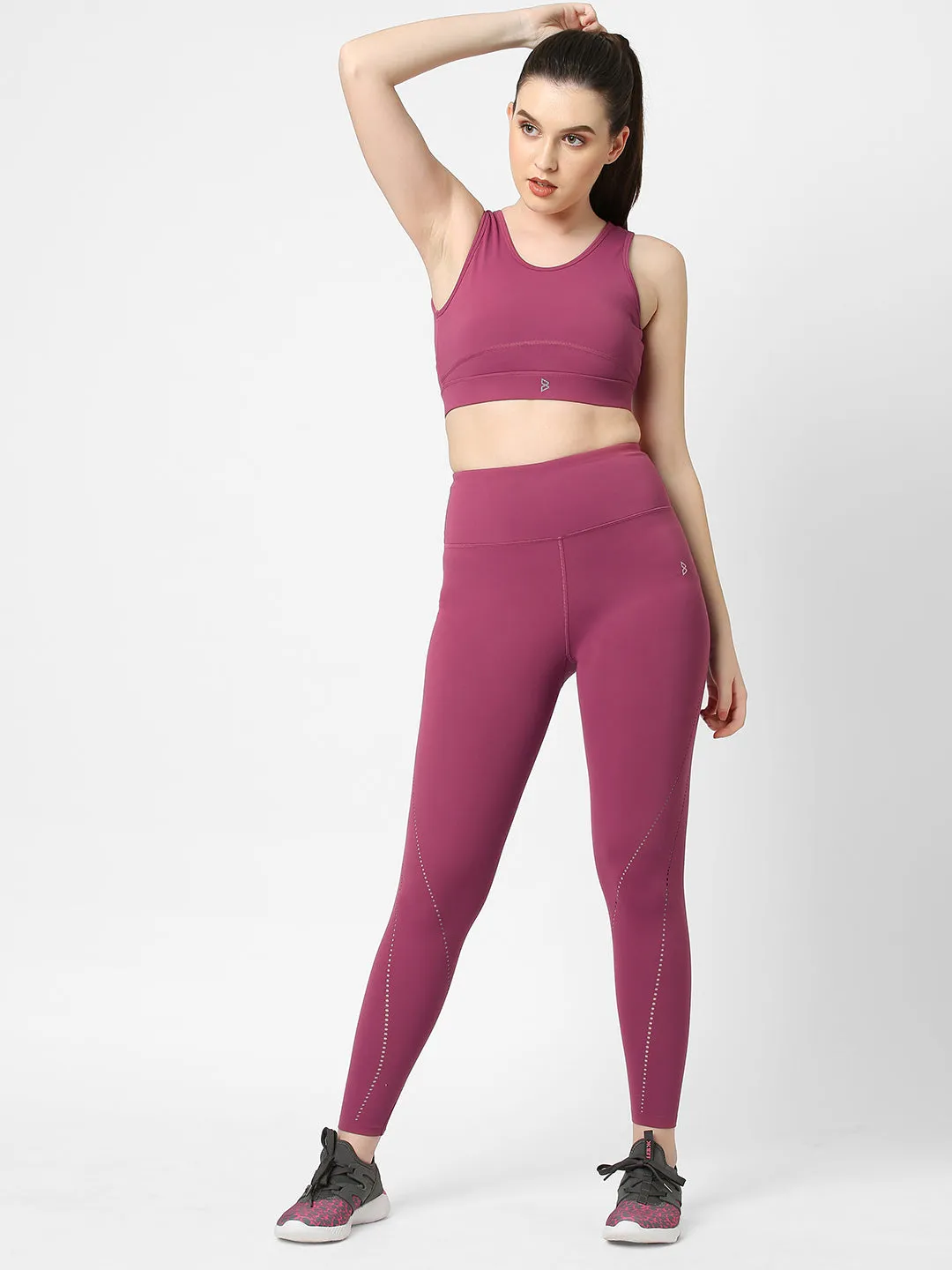 Bright Rose Cut-Out leggings