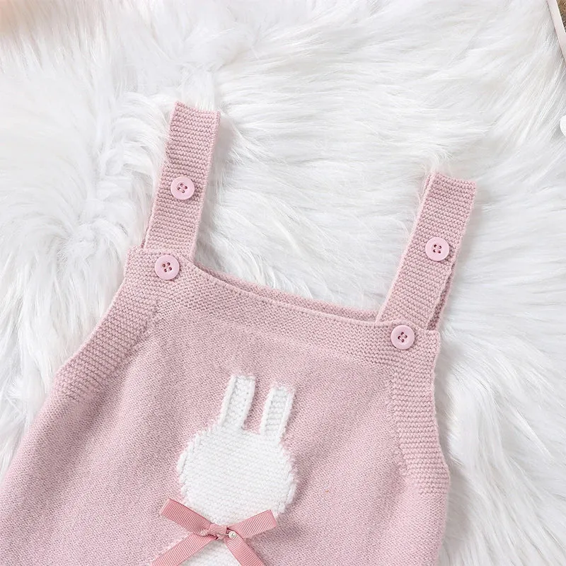 BUNNY Knitted Bowtie Romper