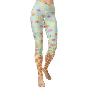 Candy Hearts Yoga Leggings