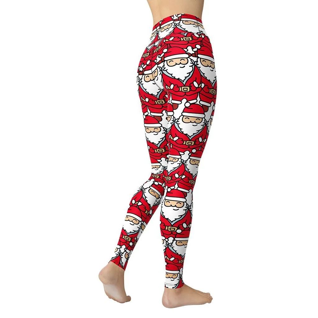 Cartoon Santa Yoga Leggings