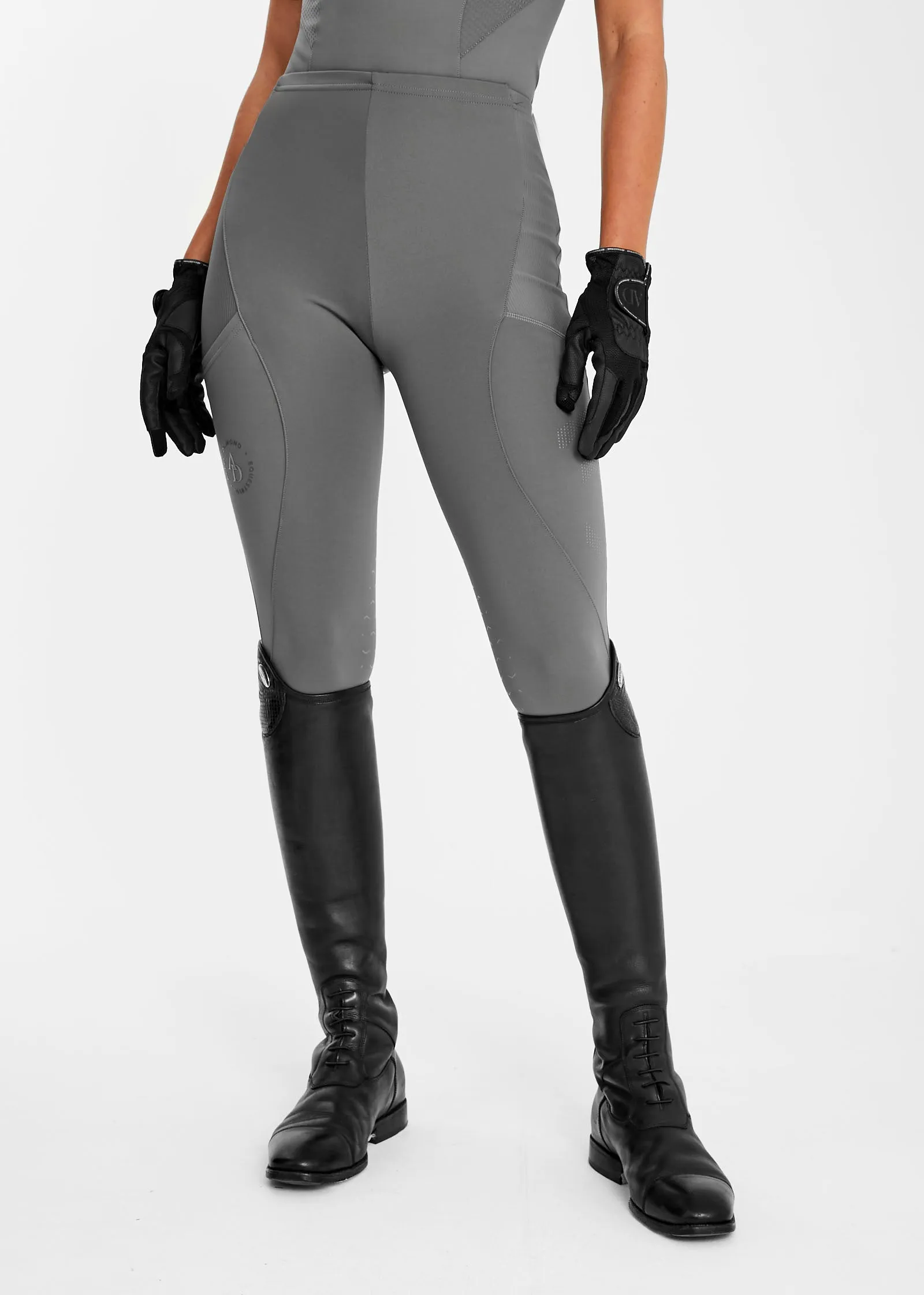 Charcoal Icon Riding Leggings