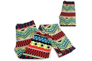 Chevron Aztec Full Length Comfort Knit Leggings