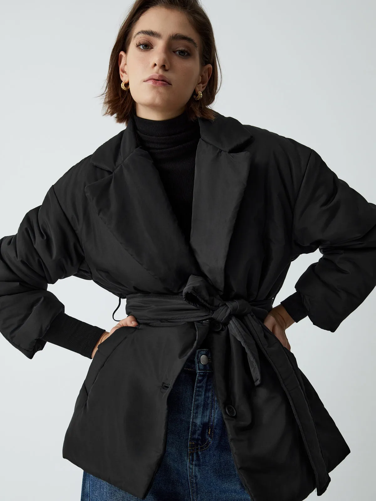 CHICMY- Essential Quilted Belted Coat