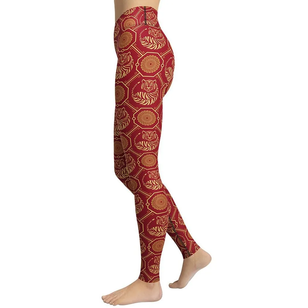 Chinese New Year Yoga Leggings