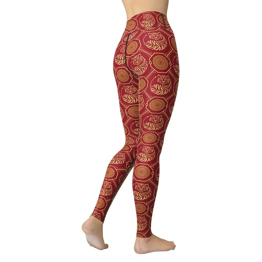 Chinese New Year Yoga Leggings