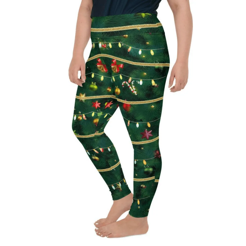 Christmas Tree Plus Size Leggings